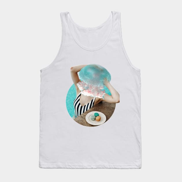 Pool Mermaid Tank Top by Ilustrahim